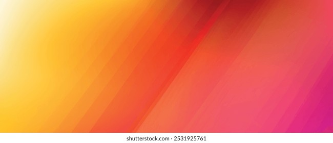 Minimal orange background vector. Abstract yellow and orange warm tone background with simple lines. For posters, banners