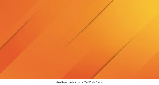 minimal orange background vector. abstract yellow and orange warm tone background with simple lines. for posters, banners, and landing page concept images.