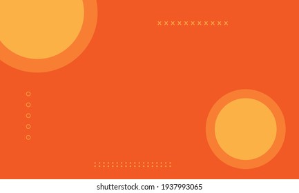 minimal orange circle background design, simple banner concept.