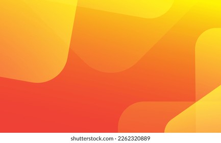 Fondo geométrico mínimo de color naranja. Composición dinámica de formas. Vector Eps10