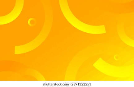 Minimal orange geometric background. Dynamic shapes composition. Vector illustration