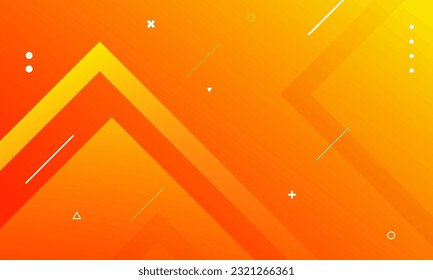 Minimal orange geometric background. Eps10 vector