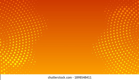 minimal orange gradient background with halftone, abstract creative digital background, modern landing page concept vector.