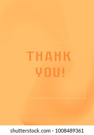 Minimal Orange Gradient Flow Cover. Duo Tone Cover Design. Geometry Halftone Banner. Minimalist Hipster. Trendy Geometric Journal. Bright Modern Vector Poster. Abstract Fluid Shape Template. Gold.
