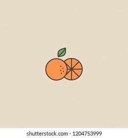 Minimal orange icon