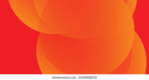 Fondo amarillo anaranjado mínimo del gradiente, Plantilla Abstractas de la curva del círculo