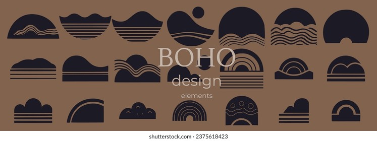 minimal organic boho design elements