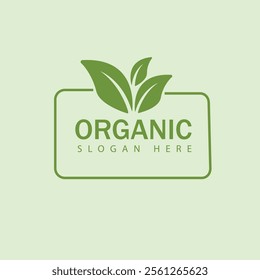 Minimal organic logo vector design