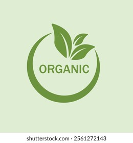 Minimal organic logo vector design