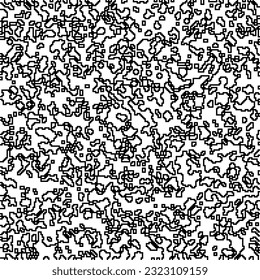 Minimal ornamental background with abstract shapes. Black and white texture. Simple abstract ornament background. Dark design for decor, fabric, cloth.