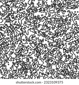 Minimal ornamental background with abstract shapes. Black and white texture. Simple abstract ornament background. Dark design for decor, fabric, cloth.