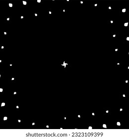Minimal ornamental background with abstract shapes. Black and white texture. Simple abstract ornament background. Dark design for decor, fabric, cloth.