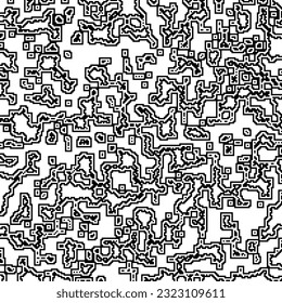 Minimal ornamental background with abstract shapes. Black and white texture. Simple abstract ornament background. Dark design for decor, fabric, cloth.