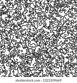 Minimal ornamental background with abstract shapes. Black and white texture. Simple abstract ornament background. Dark design for decor, fabric, cloth.