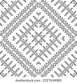  Minimal ornamental background with abstract shapes. Black and white texture. Simple abstract ornament background. 