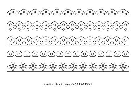 Minimal outline borders for modern design use