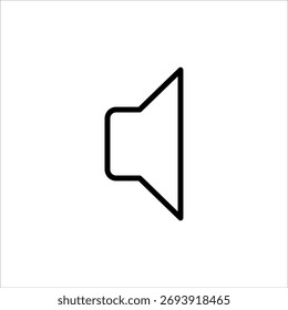 Minimal outline sound level indicator user interface element.