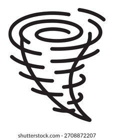 Un ícono de Vector de contorno mínimo que representa el nivel de riesgo climático excluye la línea 3, diseñada para su uso en interfaces digitales, materiales educativos y aplicaciones gráficas modernas.
