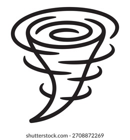 Un ícono de Vector de contorno mínimo que representa el nivel de riesgo climático excluye la línea 5, diseñada para su uso en interfaces digitales, materiales educativos y aplicaciones gráficas modernas.