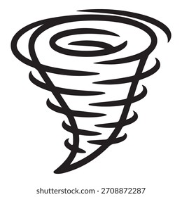 Un ícono de Vector de contorno mínimo que representa el nivel de riesgo climático excluye la línea 4, diseñada para su uso en interfaces digitales, materiales educativos y aplicaciones gráficas modernas.