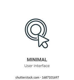 Minimal outline vector icon. Thin line black minimal icon, flat vector simple element illustration from editable user interface concept isolated stroke on white background