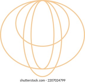 Minimal Oval Outline Shape Design