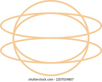 Minimal Oval Outline Shape Design