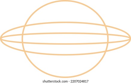 Minimal Oval Outline Shape Design