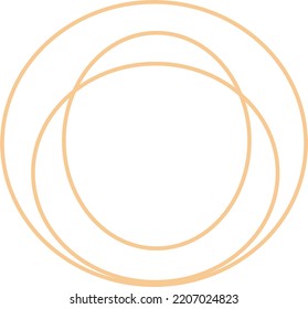 Minimal Oval Outline Shape Design