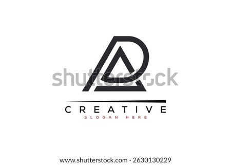 minimal pa logo vector template