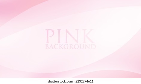 Minimal pale pink background with translucent rounded shapes. Simple vector graphic wallpaper