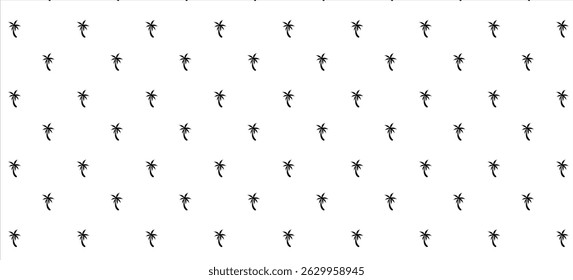 minimal palm tree seamless vector pattern for summer and tropical designs