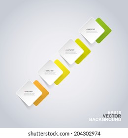 Minimal Paper Cut Infographics Design - Rounded Squares