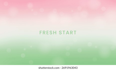 
Minimal pastel background featuring gentle pink to green fade with soft glowing light circles.