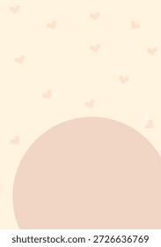 Plano de fundo dos namorados do pastel mínimo com corações pequenos
