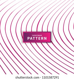 Minimal pattern with curvy lines