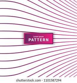 Minimal pattern with curvy lines