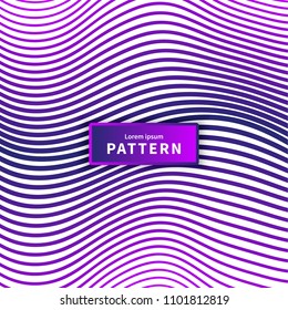 Minimal pattern with curvy lines