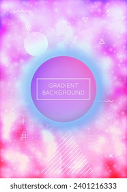 Minimal Pattern. Simple Dots. Blue Round Background. Retro Poster. Abstract Texture. Trendy Flyer. Minimalist Fluid. Light Fluorescent Magazine. Purple Minimal Pattern