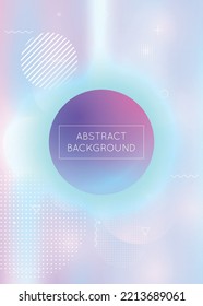 Minimal Pattern. Summer Dots. Shiny Luminous Composition. Simple Flyer. Retro Layout. Modern Shape. Holographic Design. Blue Magic Fluid. Purple Minimal Pattern