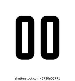 Icono de pausa mínima que representa el control de medios y la interacción de reproducción. Este símbolo de Vector de contorno limpio es ideal para diseños de interfaz de usuario como reproductores multimedia, App de seguimiento de entrenamiento, temporizadores, paneles y paneles de control.

Perfecto para App móviles, Sitios web, diseño de interfaz de usuario, proyectos de interfaz de usuario UX y productos digitales que requieren acciones claras de reproducción o control. El icono presenta un estilo simple y minimalista que es un trazo editable totalmente escalable y fácil de personalizar para varios usos digitales.