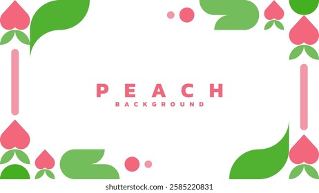 Minimal peach geometric background. Use for backdrop, banner, web page background, presentation background.
