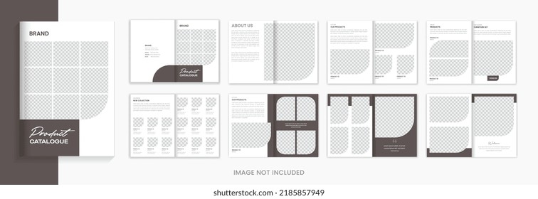 Minimal Peach Product Catalog Brochure Design Template 