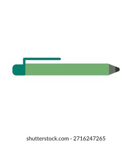 Símbolo de icono plano de lápiz mínimo para escribir, educación, edición y herramientas de oficina. Diseño de Vector limpio para App, Sitios web, UI, branding, presentaciones y proyectos digitales.