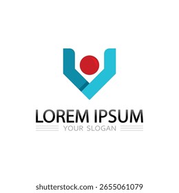 Design de logotipo de pessoas mínimas com figura estilizada para a marca