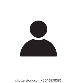 Icono de persona mínima Vector aislado