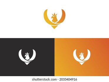 Minimales Phoenix-Vogel-Logo und Symboldesign in Vektorvorlage.
