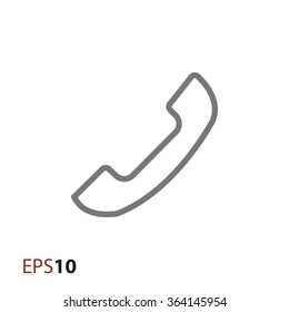 Minimal phone icon for web and mobile