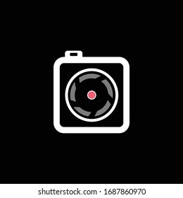 Minimal Photography Camera Logo Template