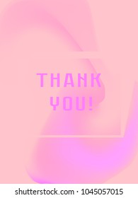 Minimal Pink Gradient Flow Cover. Duo Tone Cover Design. Geometry Halftone Banner. Minimalist Hipster. Trendy Geometric Journal. Bright Modern Vector Poster. Fluid Shape Template. Rose Gold Color.